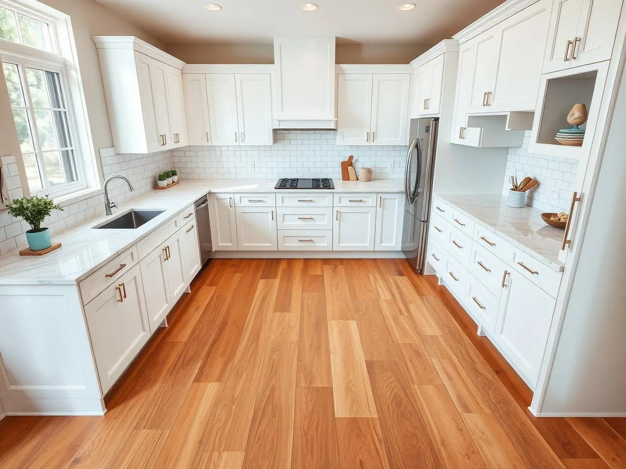 Vinyl flooring samples from Angelo's Flooring in Northeast Ohio